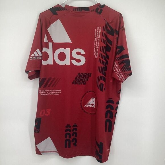 Men’s Adidas Climalite Freelift Daily Print Training Shirt - Large - Picture 3 of 7